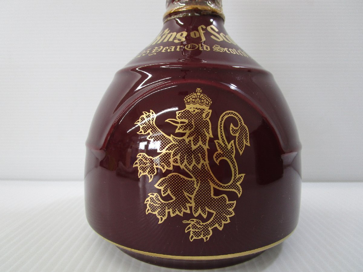 キングオブスコッツ 25年 レアオールド 赤 陶器 750ml(1109g) 43 キングオブスコッツ 25年 レアオールド 赤 陶器 750ml(1109g) 43
