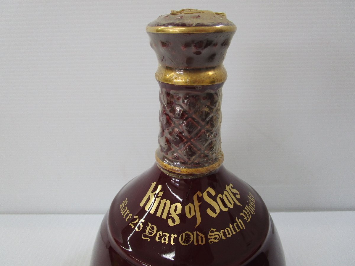 キングオブスコッツ 25年 レアオールド 赤 陶器 750ml(1109g) 43 キングオブスコッツ 25年 レアオールド 赤 陶器 750ml(1109g) 43
