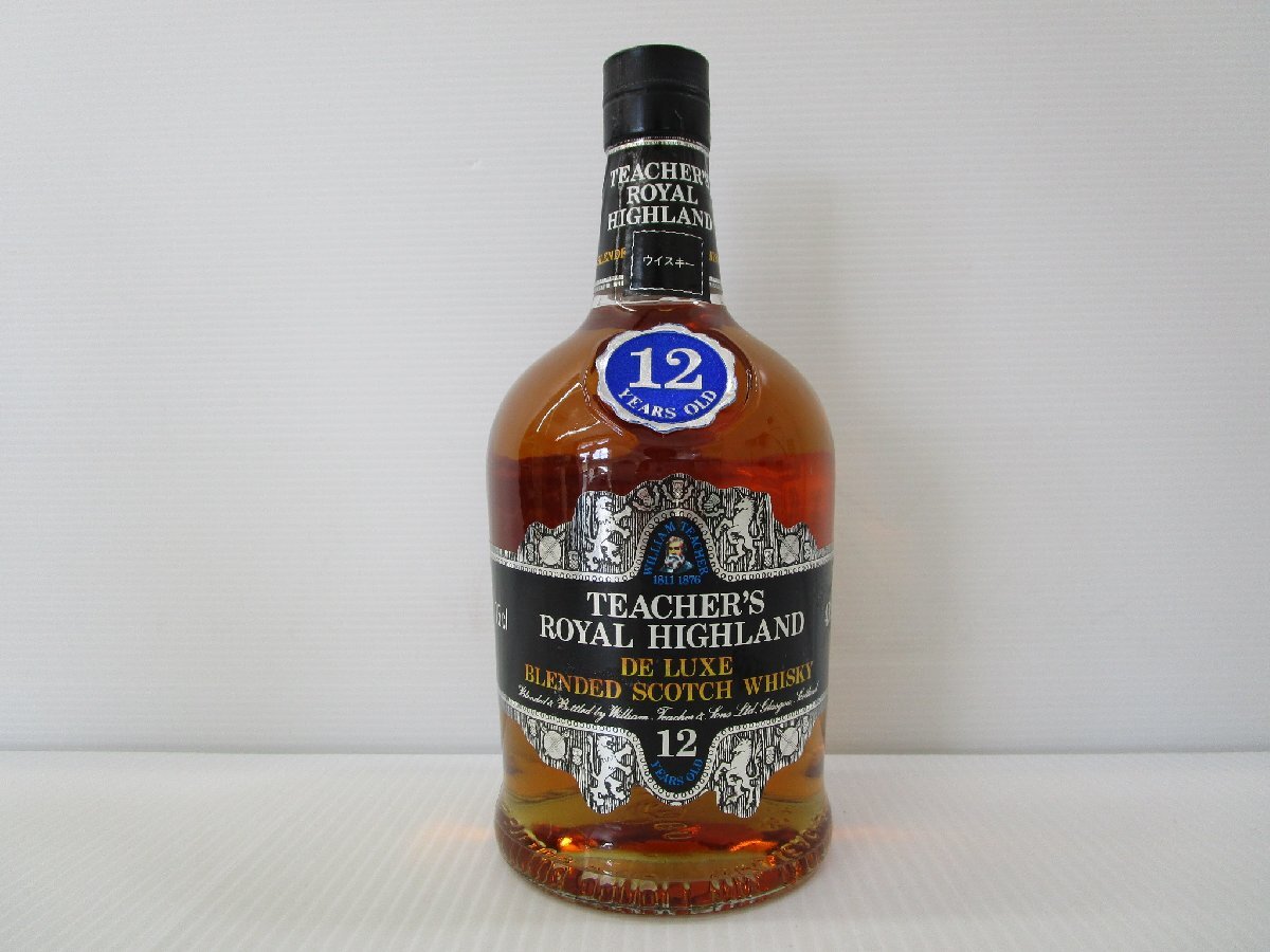 ティーチャーズ 12年 ロイヤル ハイランド デラックス 750ml 43 ティーチャーズ 12年 ロイヤル ハイランド デラックス 750ml 43