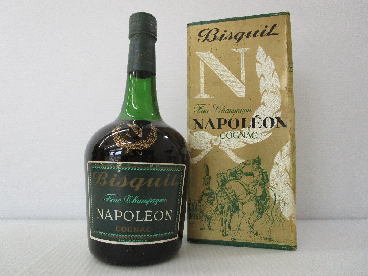 ビスキー ナポレオン 700ml Bisquit NAPOLEON Fine Champagne コニャックブランデー 未開栓 古酒 箱付き /A44060