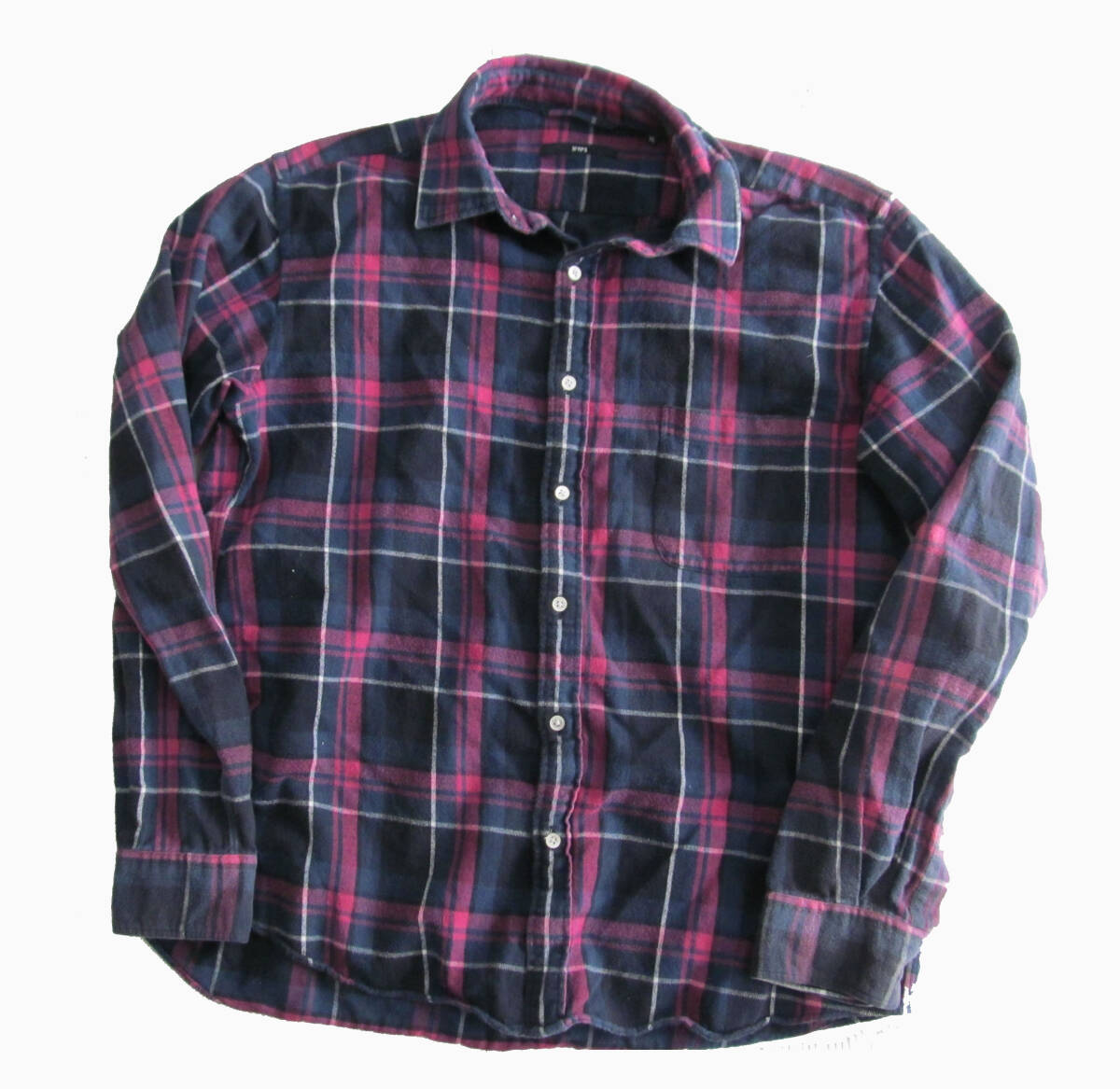 SHIPS シップス 長袖 チェックシャツ ネルシャツ XL F10
