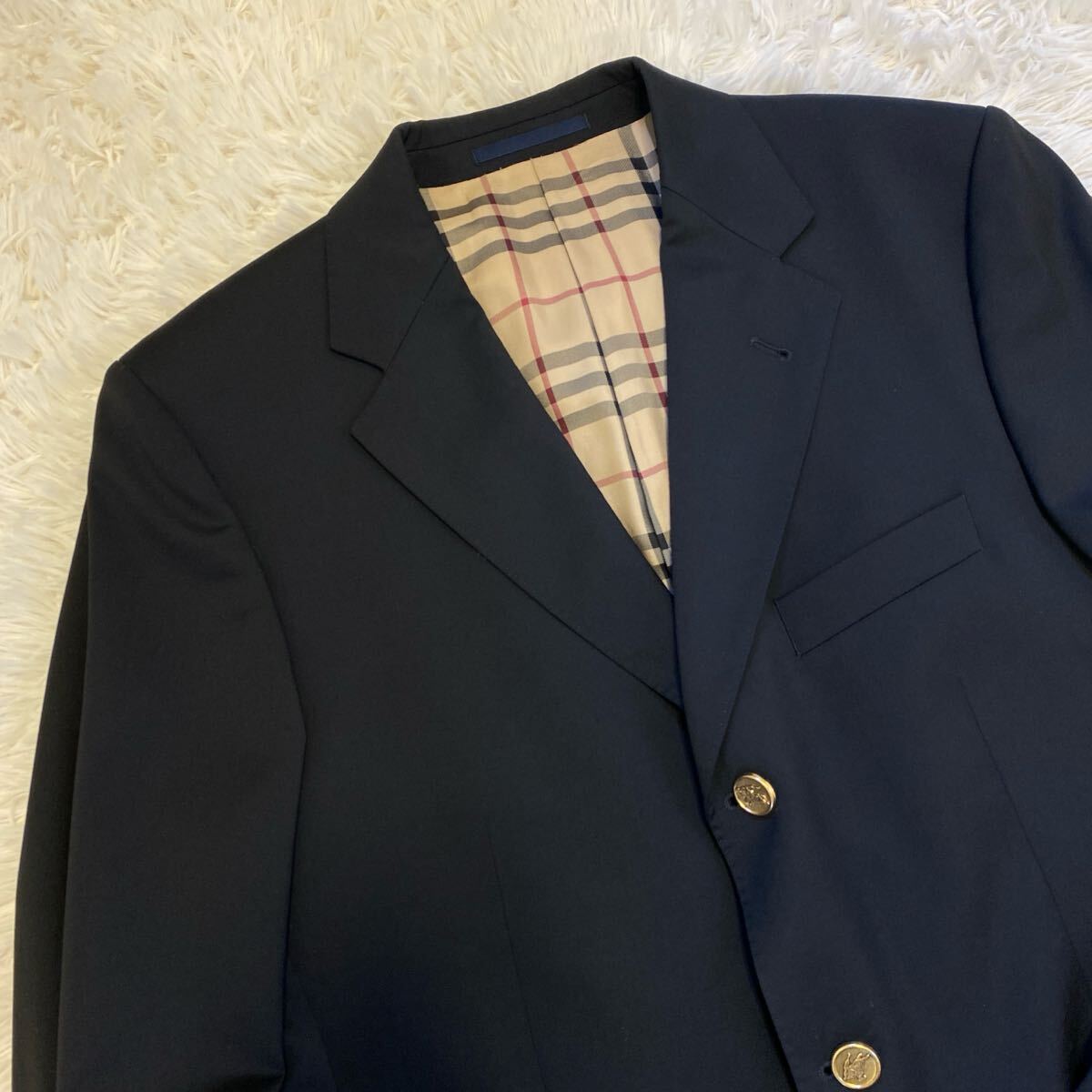 極美品/希少L】バーバリーロンドン BURBERRY LONDON Super120 金 極美品/希少L】バーバリーロンドン BURBERRY LONDON Super120 金