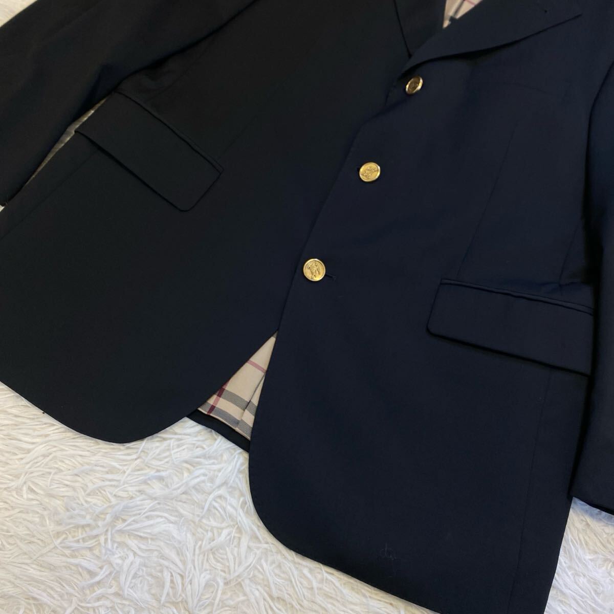 極美品/希少L】バーバリーロンドン BURBERRY LONDON Super120 金 極美品/希少L】バーバリーロンドン BURBERRY LONDON Super120 金