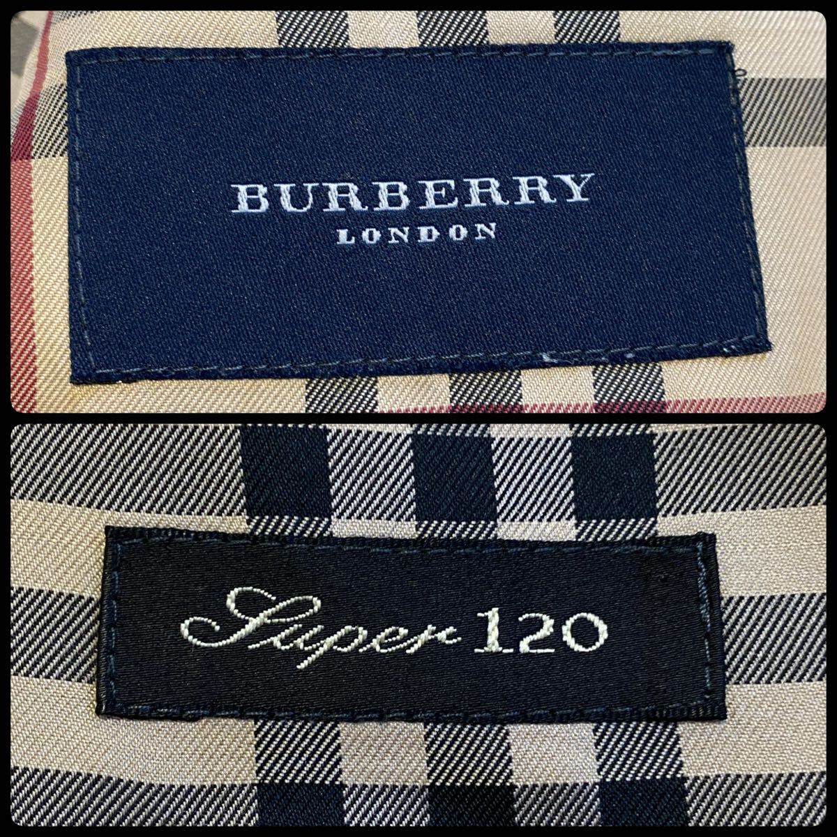 極美品/希少L】バーバリーロンドン BURBERRY LONDON Super120 金 極美品/希少L】バーバリーロンドン BURBERRY LONDON Super120 金