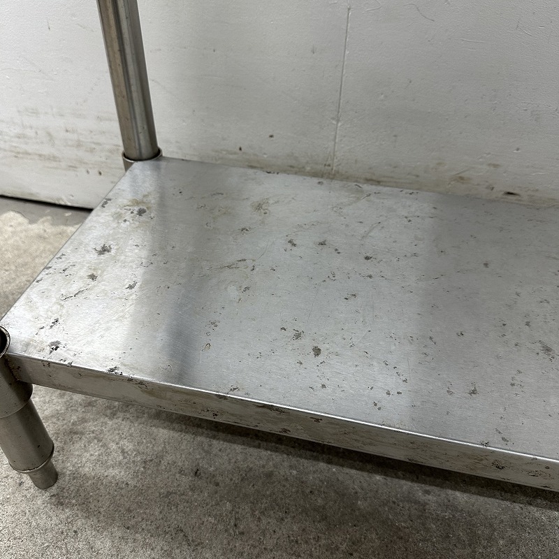 ステンレス　作業台 W900×D450×H800mm BG1324|作業台 扉付き ステンレス W900×D450×H800mm 中古 業務用 ワーク