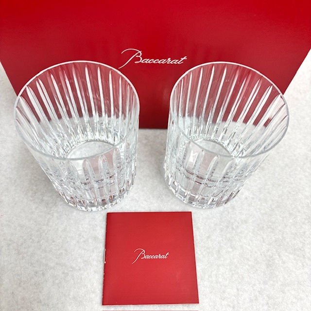 未使用品~ 【ペア】 Baccarat バカラ ハーモニー グラス ロック 未使用品~ 【ペア】 Baccarat バカラ ハーモニー グラス ロック