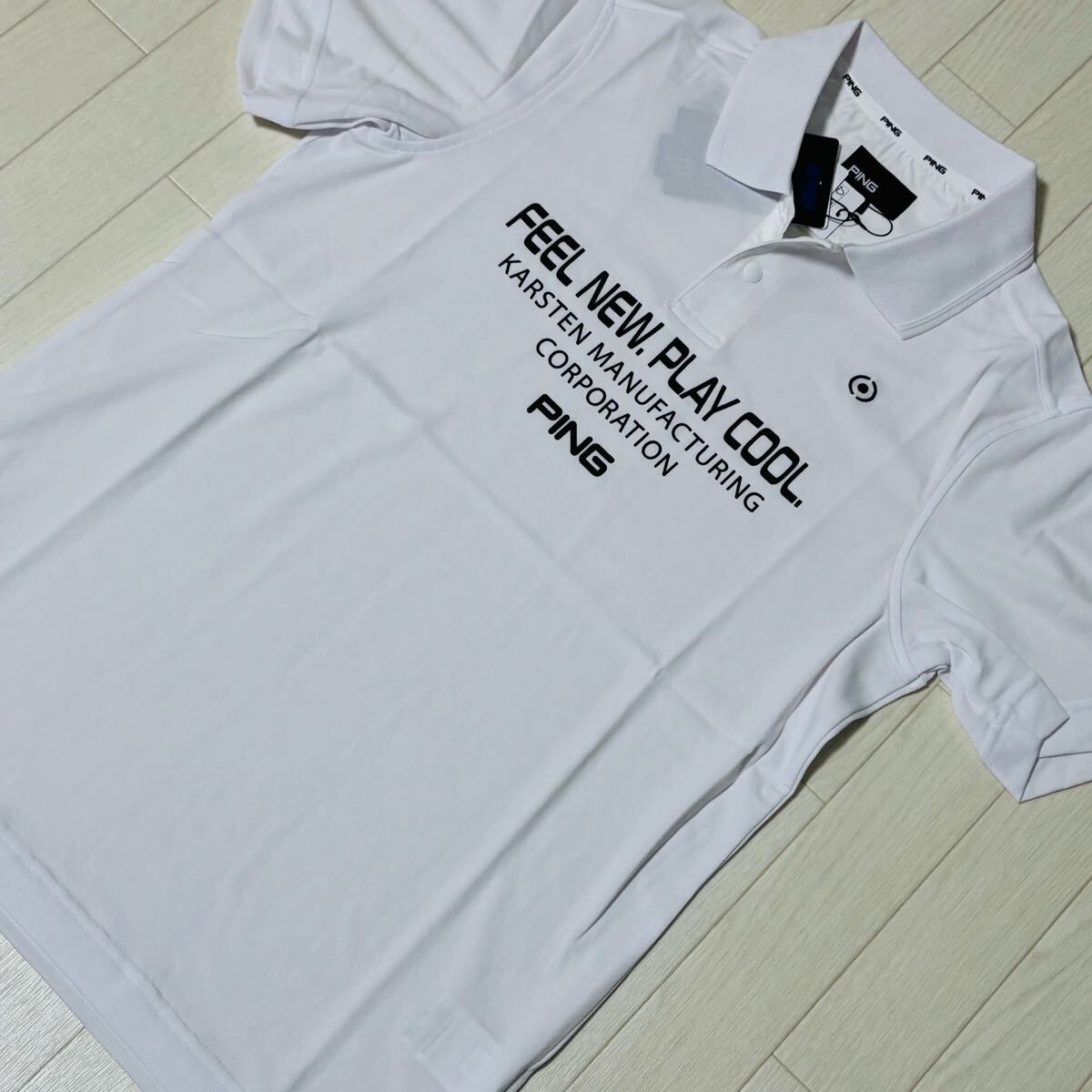 新品☆ピン ゴルフ PING GOLF フロントロゴ 吸水速乾 半袖 新品☆ピン ゴルフ PING GOLF フロントロゴ 吸水速乾 半袖