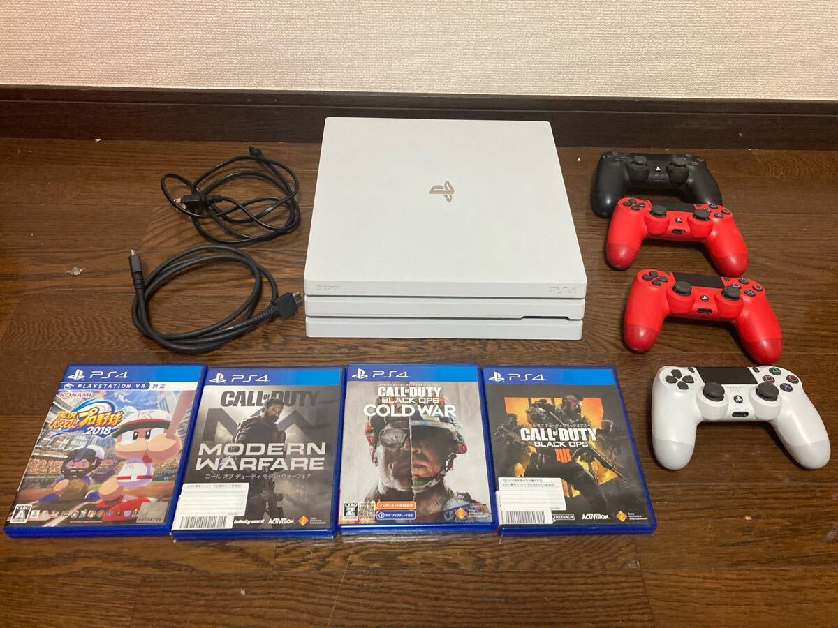 1円 PlayStation4 Pro CUH-7200B PS4 1TB ホワイト 初期化済 1円 PlayStation4 Pro CUH-7200B PS4 1TB ホワイト 初期化済