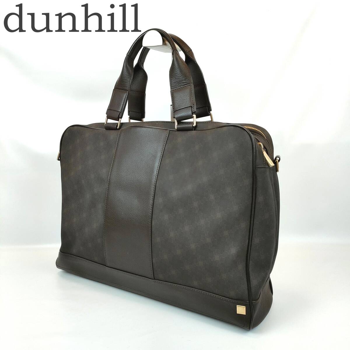 美品 ダンヒル dunhill ビジネスバッグ レザー PVC ブリーフ 美品 ダンヒル dunhill ビジネスバッグ レザー PVC ブリーフ