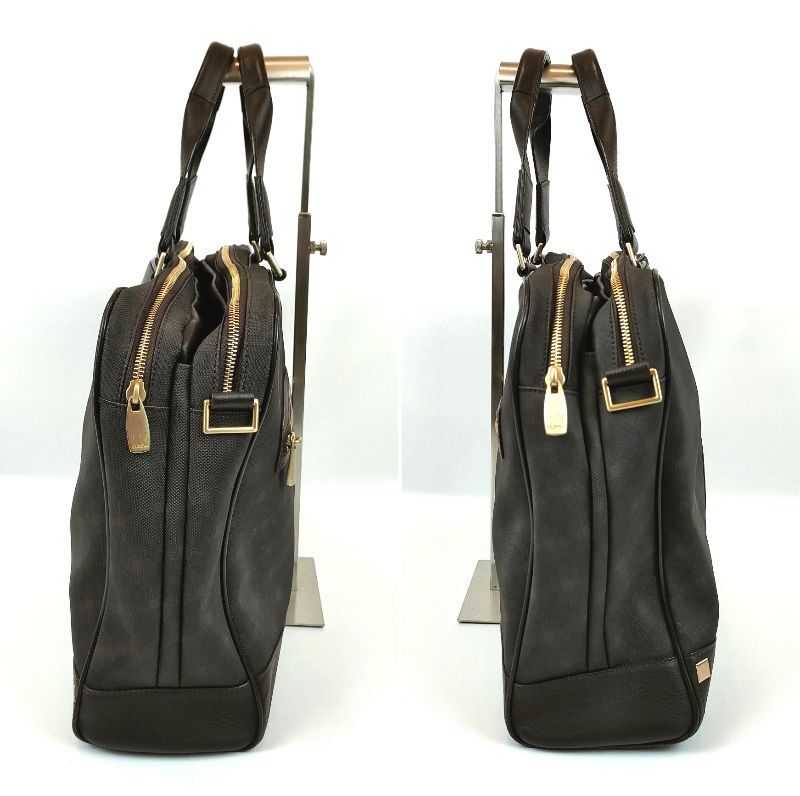 美品 ダンヒル dunhill ビジネスバッグ レザー PVC ブリーフ 美品 ダンヒル dunhill ビジネスバッグ レザー PVC ブリーフ