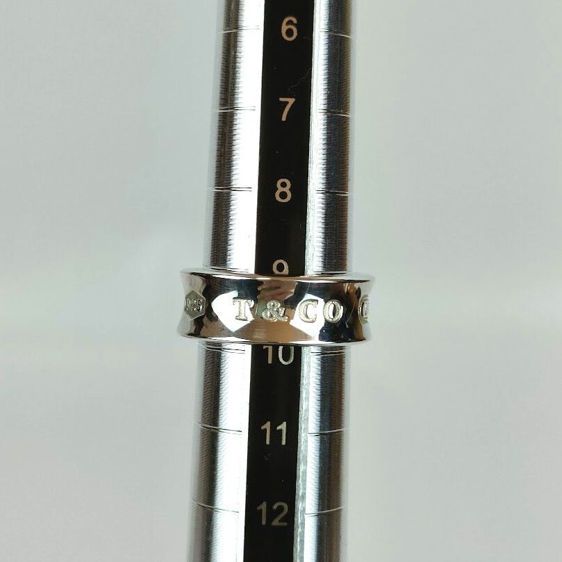 極美品 TIFFANY&Co ティファニー 1837 ナローリング 9号~10号の 極美品 TIFFANY&Co ティファニー 1837 ナローリング 9号~10号の