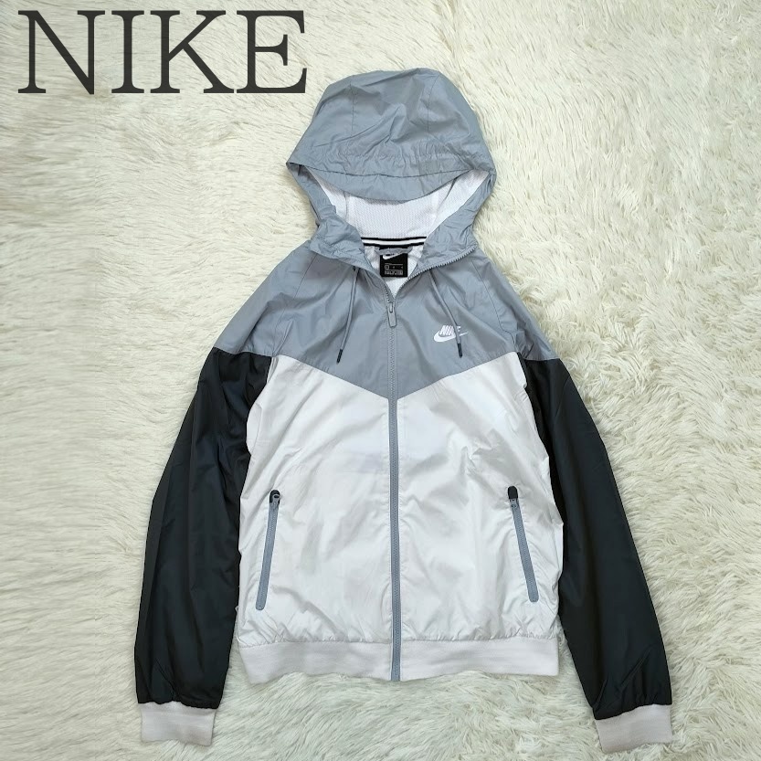 Nike ナイキ ウィンドブレーカー グレー 黒 白 Lサイズ メンズ Nike ナイキ ウィンドブレーカー グレー 黒 白 Lサイズ メンズ