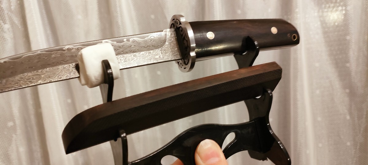 乱れ文様 訳あり 現品一点物 和風 日本刀型 日本風ナイフ 乱れ文様 訳あり 現品一点物 和風 日本刀型 日本風ナイフ