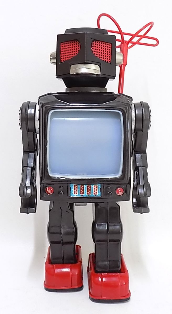 2S821□□ 堀川玩具 ブリキ 大怪獣 テレビロボット 当時物 箱有 2S821□□ 堀川玩具 ブリキ 大怪獣 テレビロボット 当時物 箱有