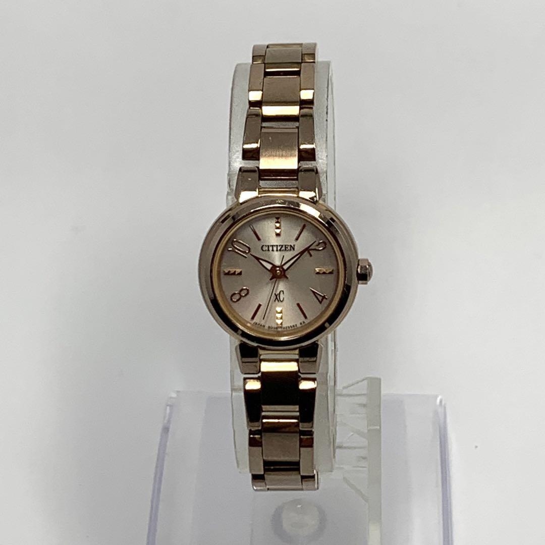 964 稼働品 CITIZEN xC シチズン クロスシー レディース 腕時計 ソーラー式 3針 人気 希少