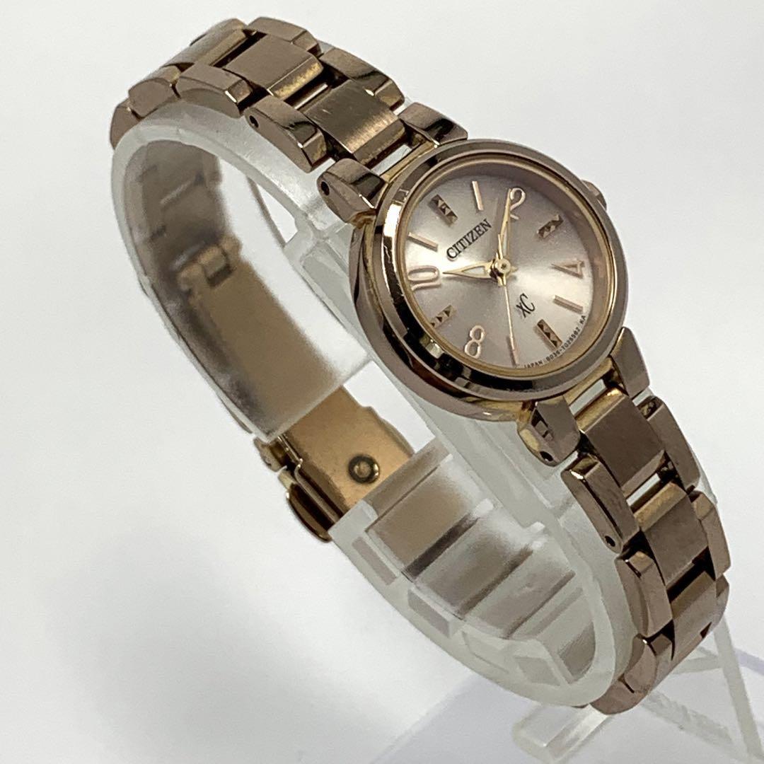 964 稼働品 CITIZEN xC シチズン クロスシー レディース 腕時計 ソーラー式 3針 人気 希少