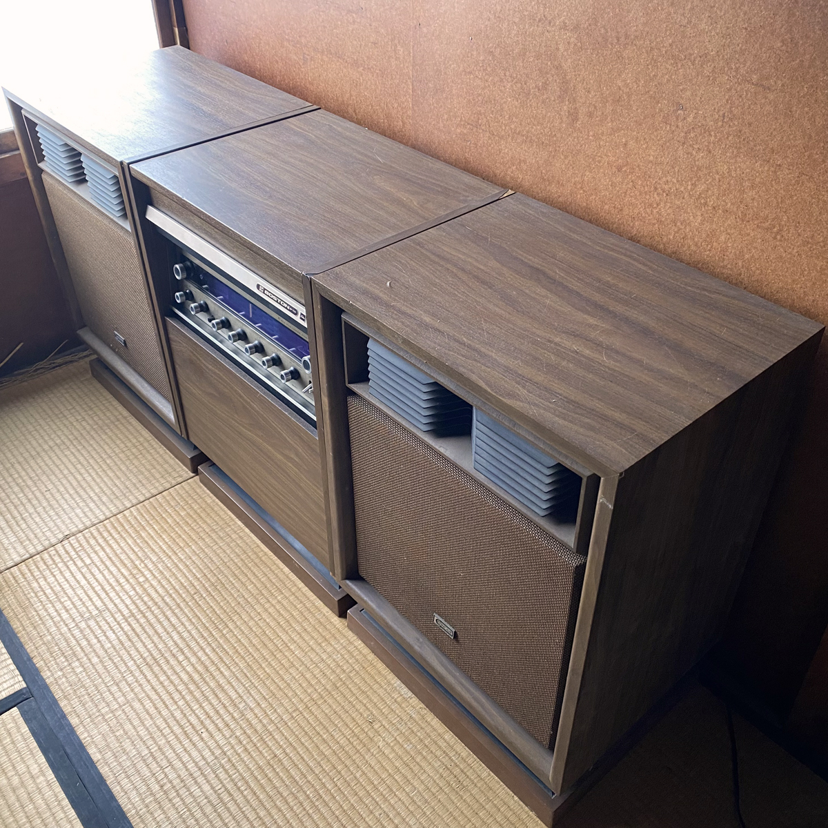 □東芝 ステレオ セット□BOSTON SP-707□レコードもラジオ受信 □東芝 ステレオ セット□BOSTON SP-707□レコードもラジオ受信