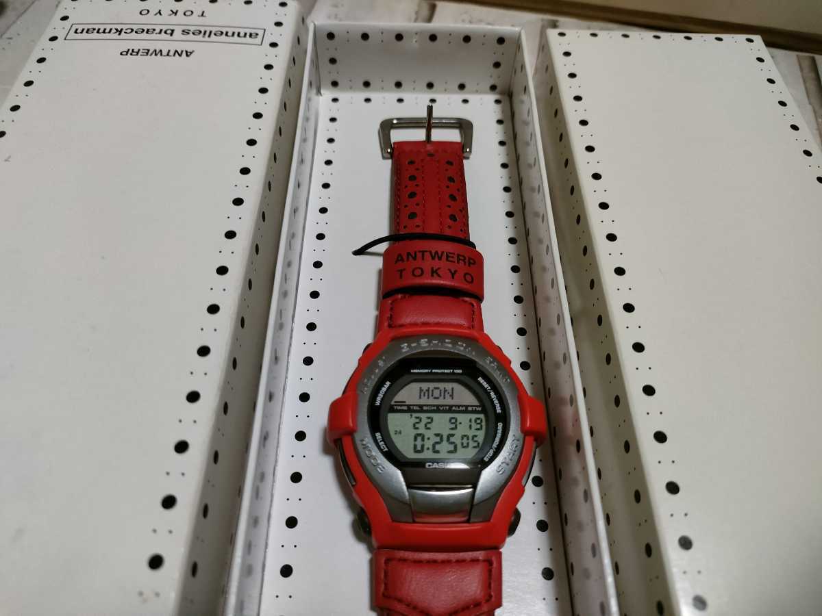 ビンテージ　カシオ Gショック G-COOL ANTWERP TOKYO Annelies Braeckman GT-000AB-4 CASIO G-SHOCK レッド JAPAN刻印　ライト不良？値下げ