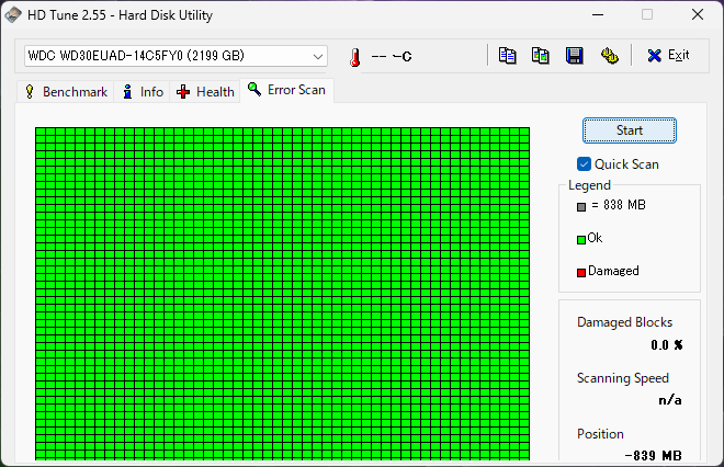 ★ 3TB ★【使用時間：11ｈ】WD30EUAD　/　Western Digital　2024年製 新品同様 WD 3.5インチ内蔵HDD SATA AVコマンド対応 3000GB [管545H]_画像4