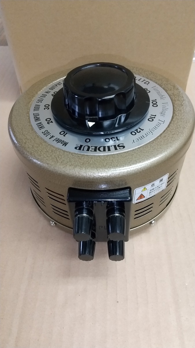 スライダック ボルタック Model A-10S 電圧調整器 入力100V 出力 スライダック ボルタック Model A-10S 電圧調整器 入力100V 出力