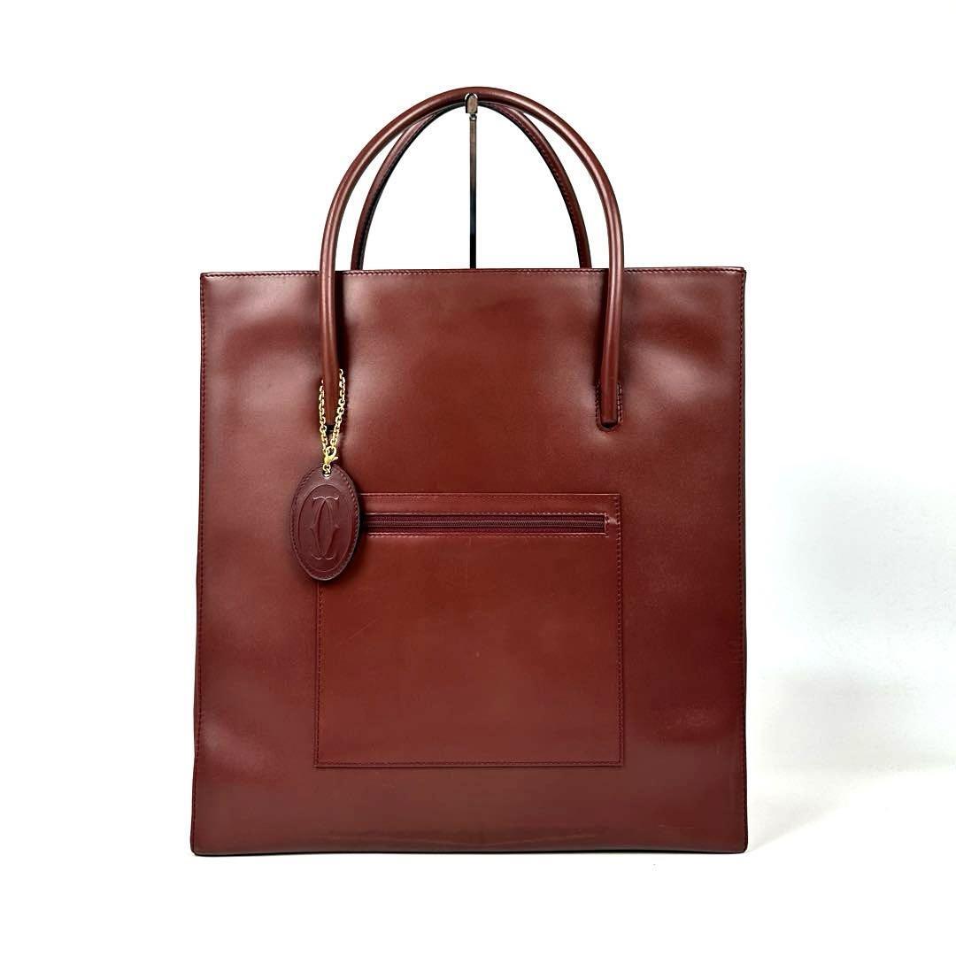極美品】Cartier カルティエ マストライン トートバッグ 極美品】Cartier カルティエ マストライン トートバッグ