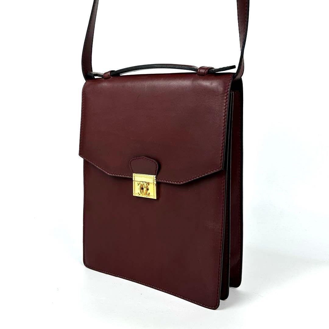 美品 Cartier カルティエ マストライン ショルダーバッグ 2way 美品 Cartier カルティエ マストライン ショルダーバッグ 2way