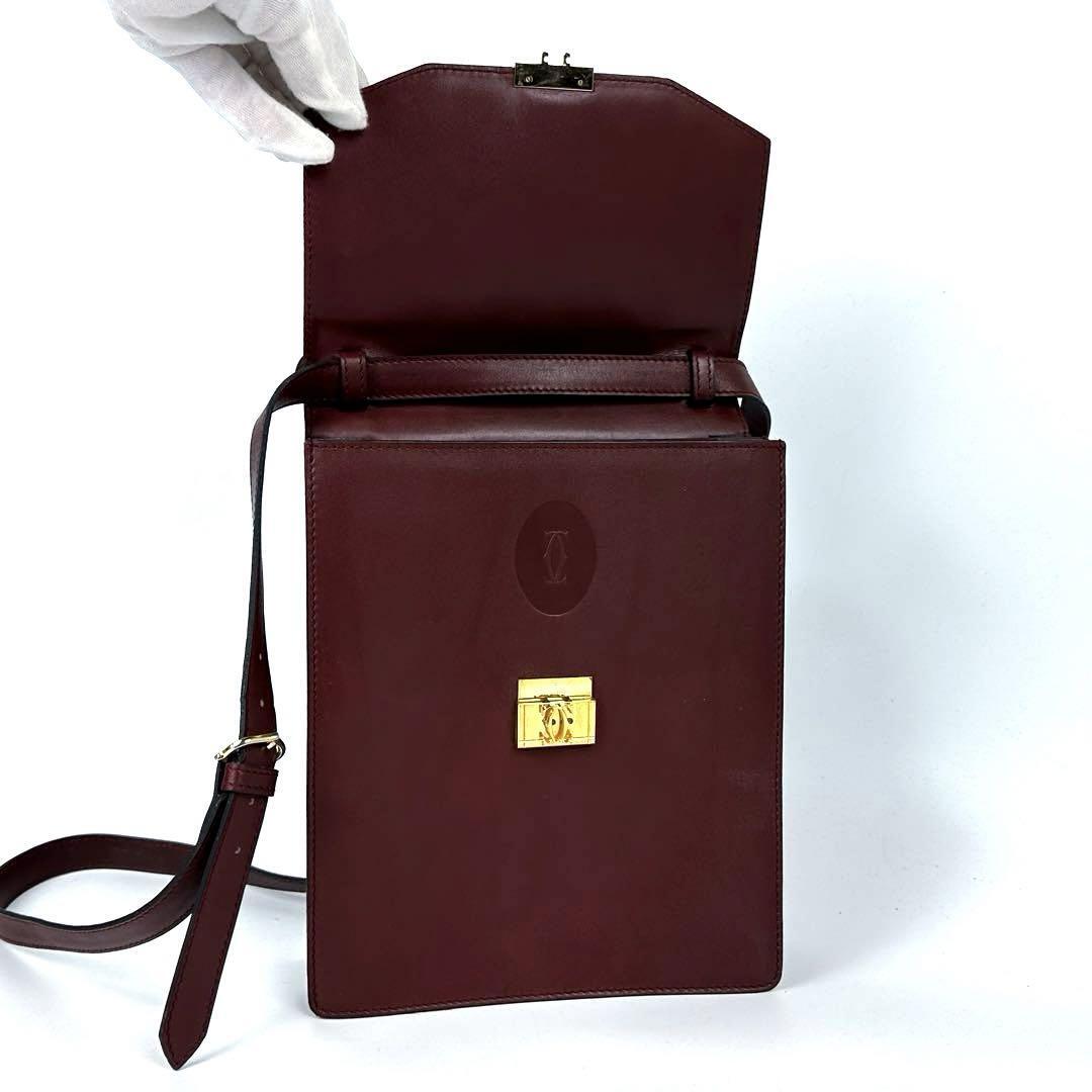 美品 Cartier カルティエ マストライン ショルダーバッグ 2way 美品 Cartier カルティエ マストライン ショルダーバッグ 2way
