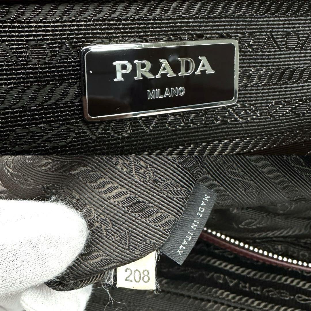 極美品】PRADA プラダ ビジネスバッグ ブリーフケース 書類鞄 極美品】PRADA プラダ ビジネスバッグ ブリーフケース 書類鞄