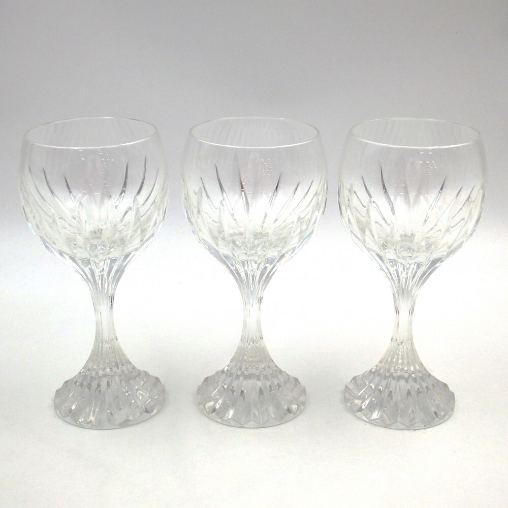 1円〜 1.Baccarat バカラ マッセナ ワイングラス 計3点 y1 1円〜 1.Baccarat バカラ マッセナ ワイングラス 計3点 y1