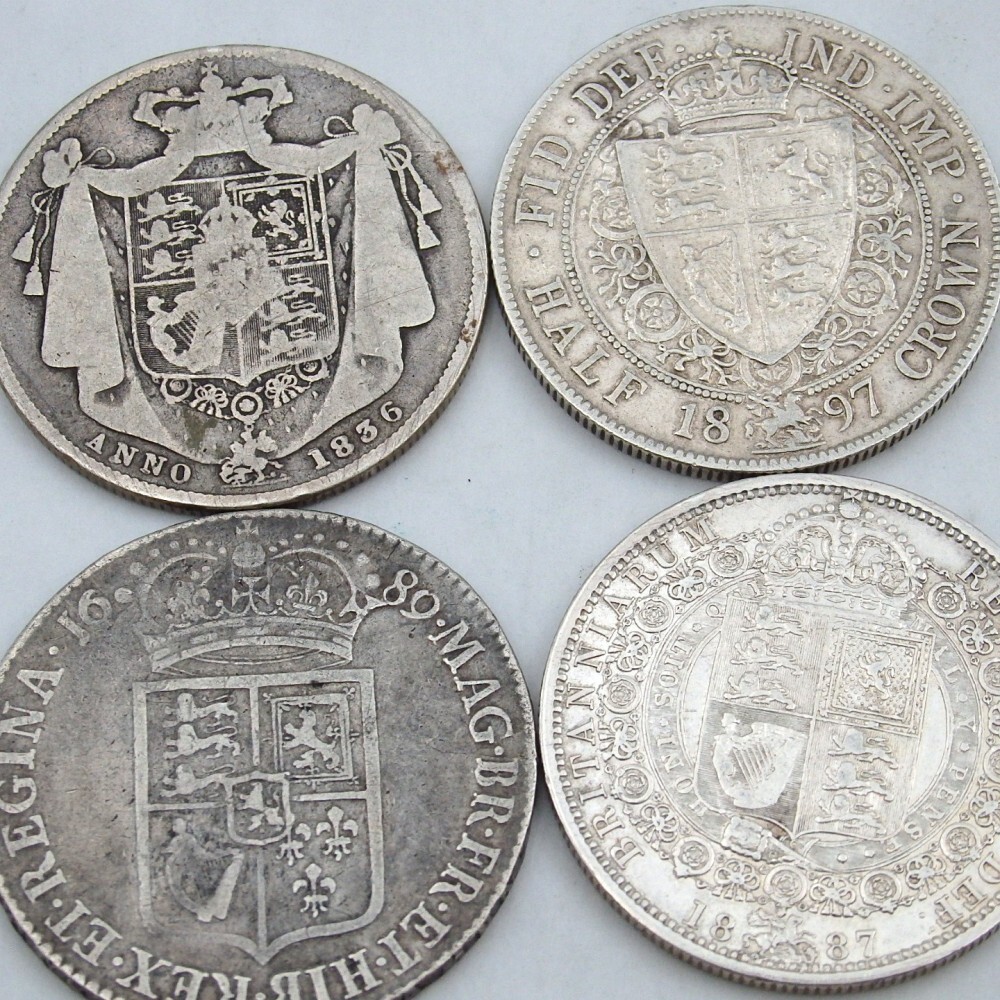 1円〜 海外銀貨 イギリス/イタリア ウィリアムとメアリー