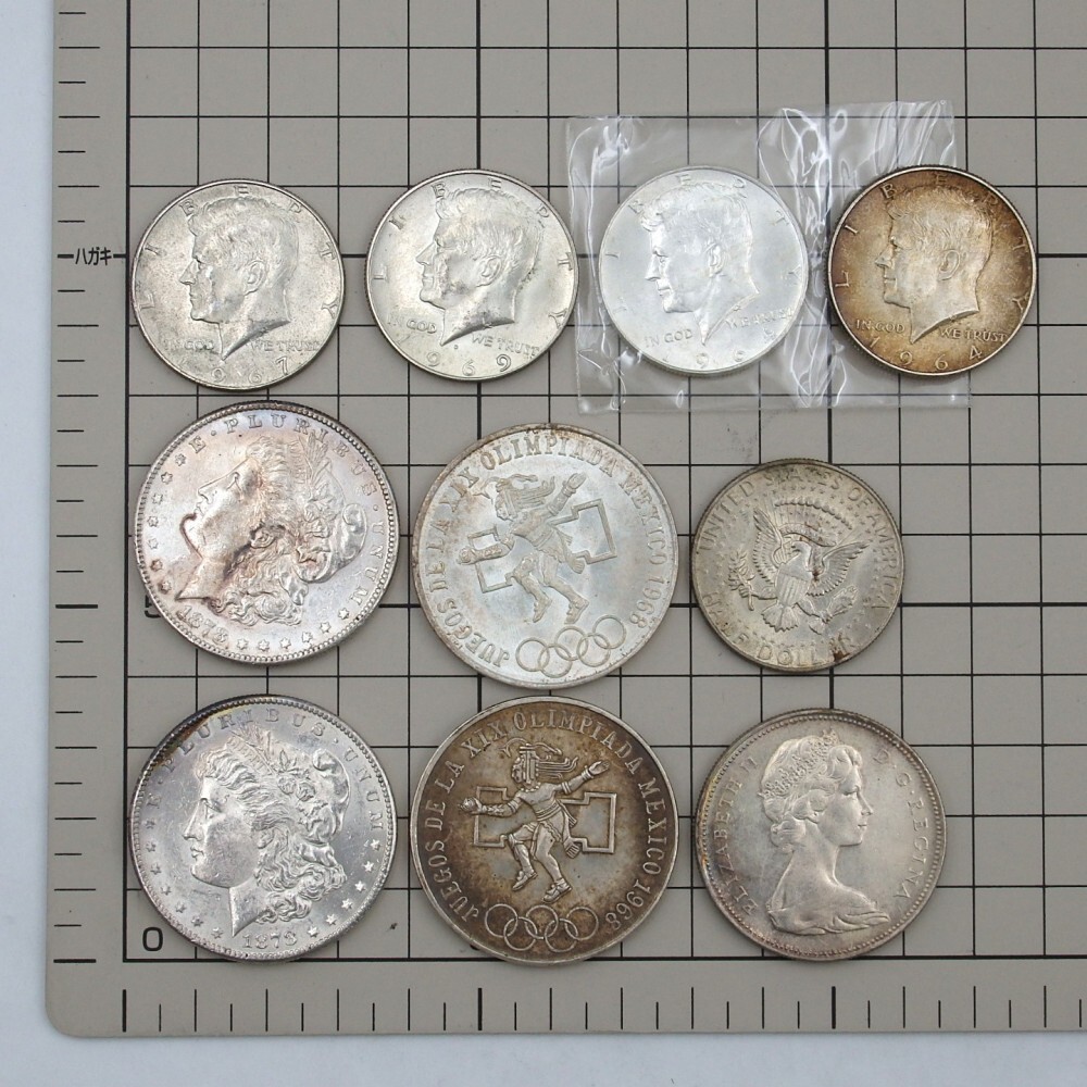 外国銀貨 アメリカ銀貨 1964年 ケネディ ハーフダラー ケネディ