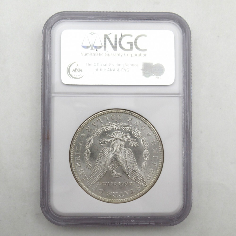 1円〜 アメリカ銀貨 1881 モルガンダラー トーン有 NGC MS64 1円〜 アメリカ銀貨 1881 モルガンダラー トーン有 NGC MS64