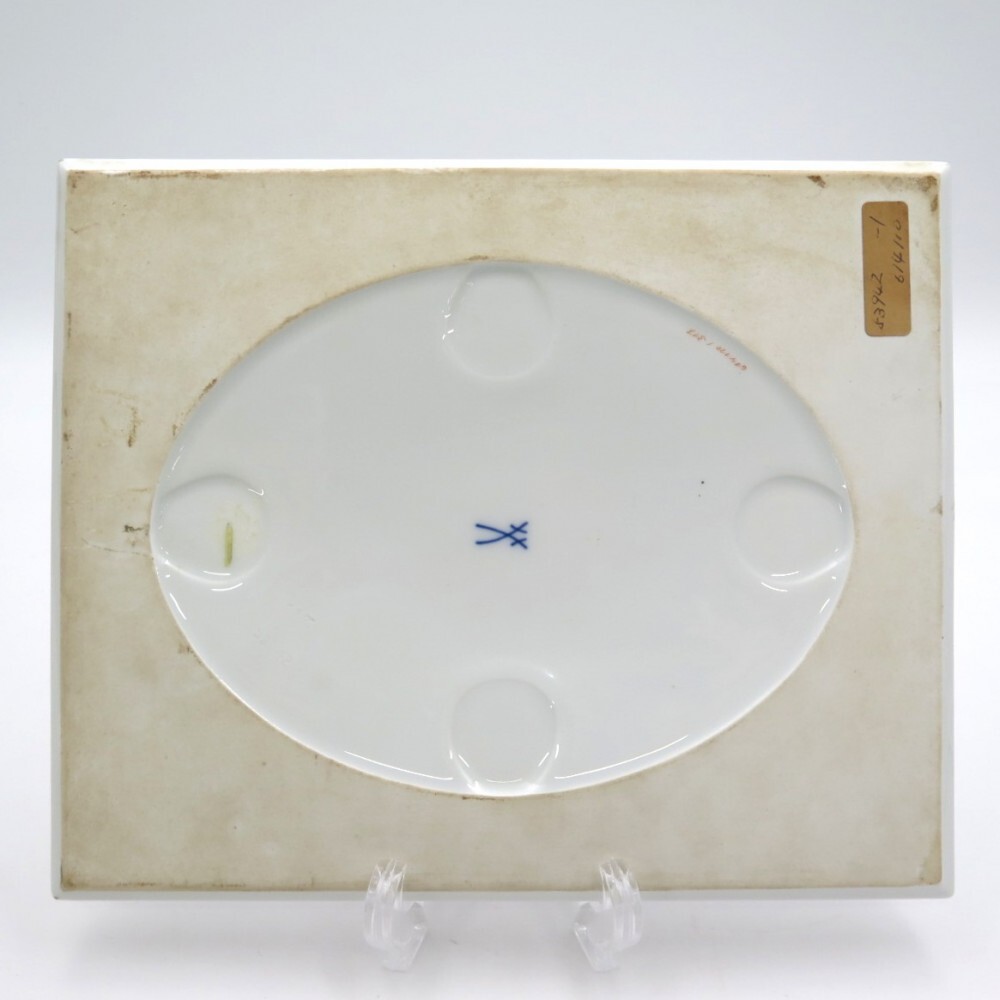 1円〜 Meissen マイセン 614110 フラワー プラーク 陶板画 y172 1円〜 Meissen マイセン 614110 フラワー プラーク 陶板画 y172
