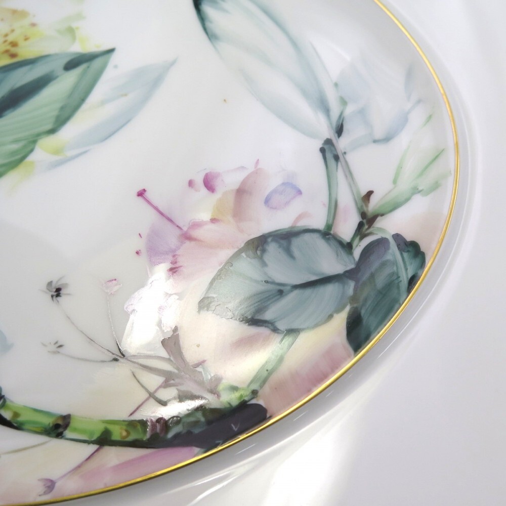 1円〜 Meissen マイセン 614110 フラワー プラーク 陶板画 y172 1円〜 Meissen マイセン 614110 フラワー プラーク 陶板画 y172