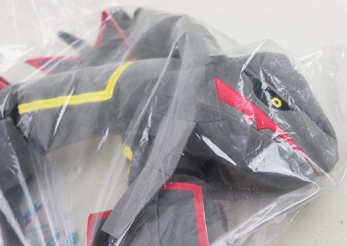 M◇中古品◇ぬいぐるみ 黒いレックウザ 抱きぬいぐるみ 一番くじ