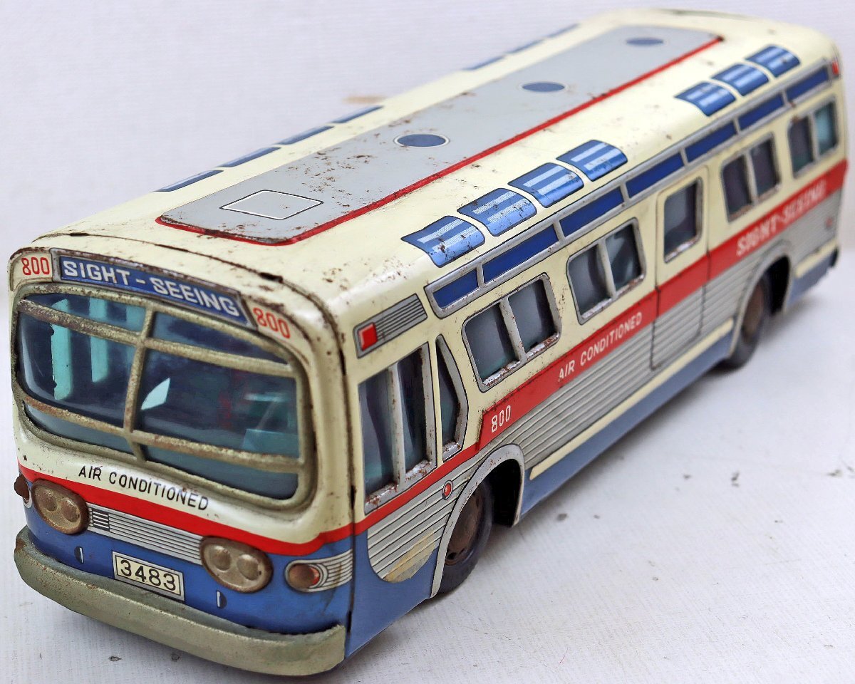 S◇ジャンク品◇玩具/ブリキ 『SIGHT SEEING BUS 800』 増田屋 S◇ジャンク品◇玩具/ブリキ 『SIGHT SEEING BUS 800』 増田屋