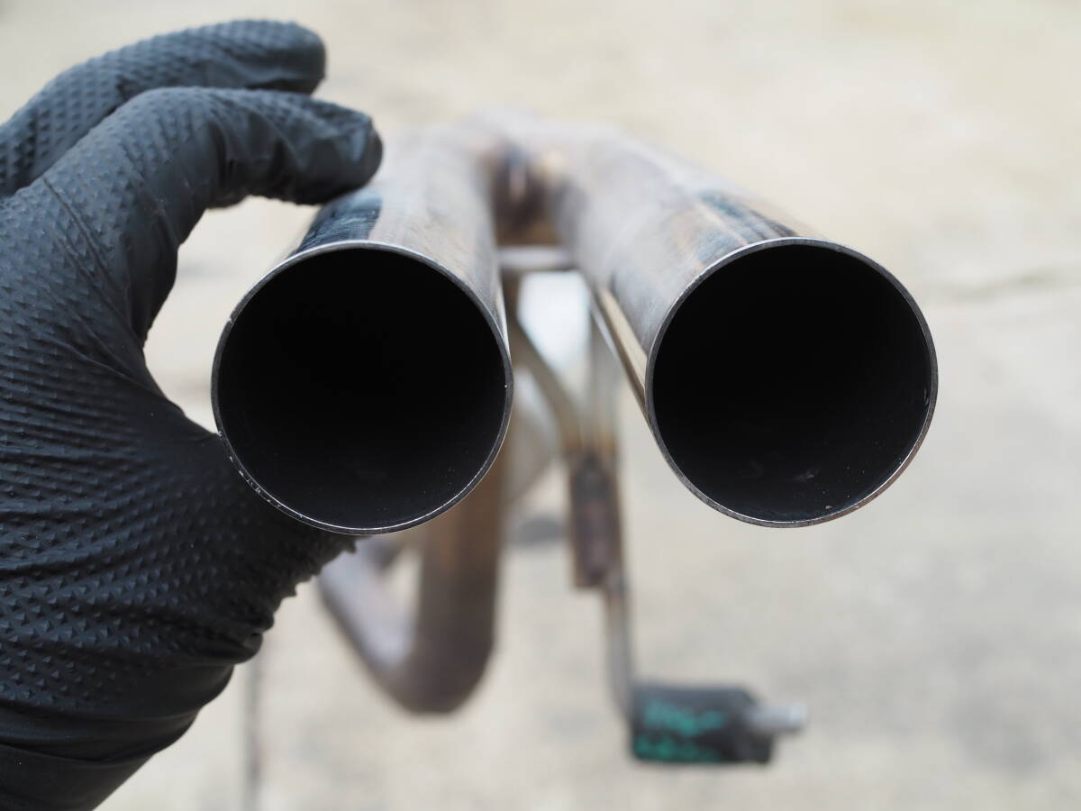 ■H13 ダイハツ アトレーワゴン 《 GF-S220G 》4AT ターボ 2WD EF-DET 自作？ リアマフラー ワンオフ 改造 2本出し リヤピース(検索)S230G