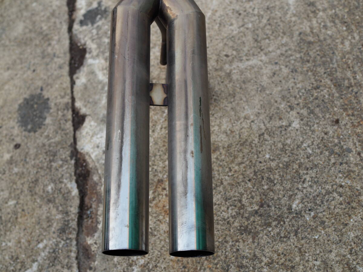 ■H13 ダイハツ アトレーワゴン 《 GF-S220G 》4AT ターボ 2WD EF-DET 自作？ リアマフラー ワンオフ 改造 2本出し リヤピース(検索)S230G