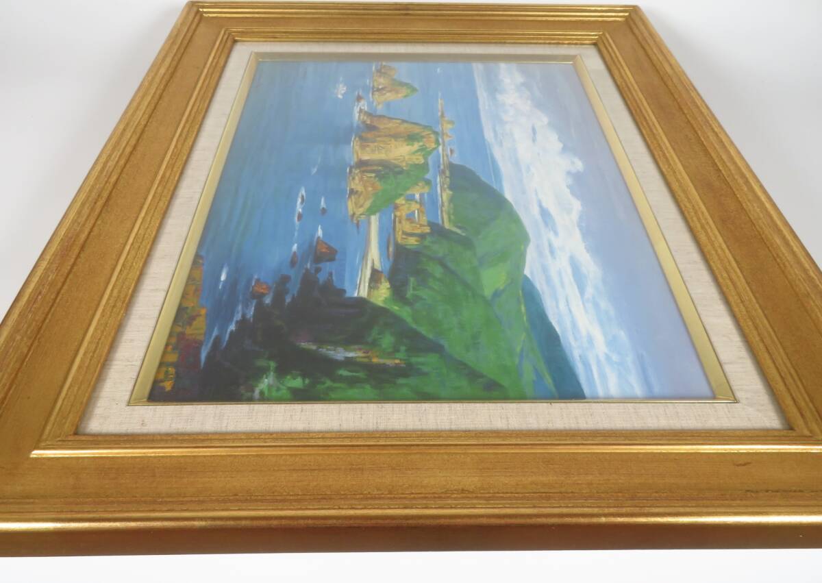 SAKURAYA】真作保証【天草西海岸/鎌田勝美】油絵 油彩 6号 風景