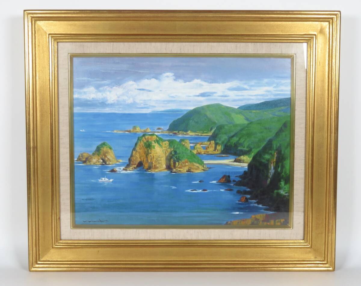 SAKURAYA】真作保証【天草西海岸/鎌田勝美】油絵 油彩 6号 風景
