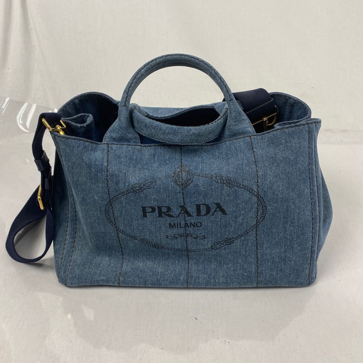 M 【1円スタート】PRADA プラダ CANAPA カナパ トートバッグ M 【1円スタート】PRADA プラダ CANAPA カナパ トートバッグ