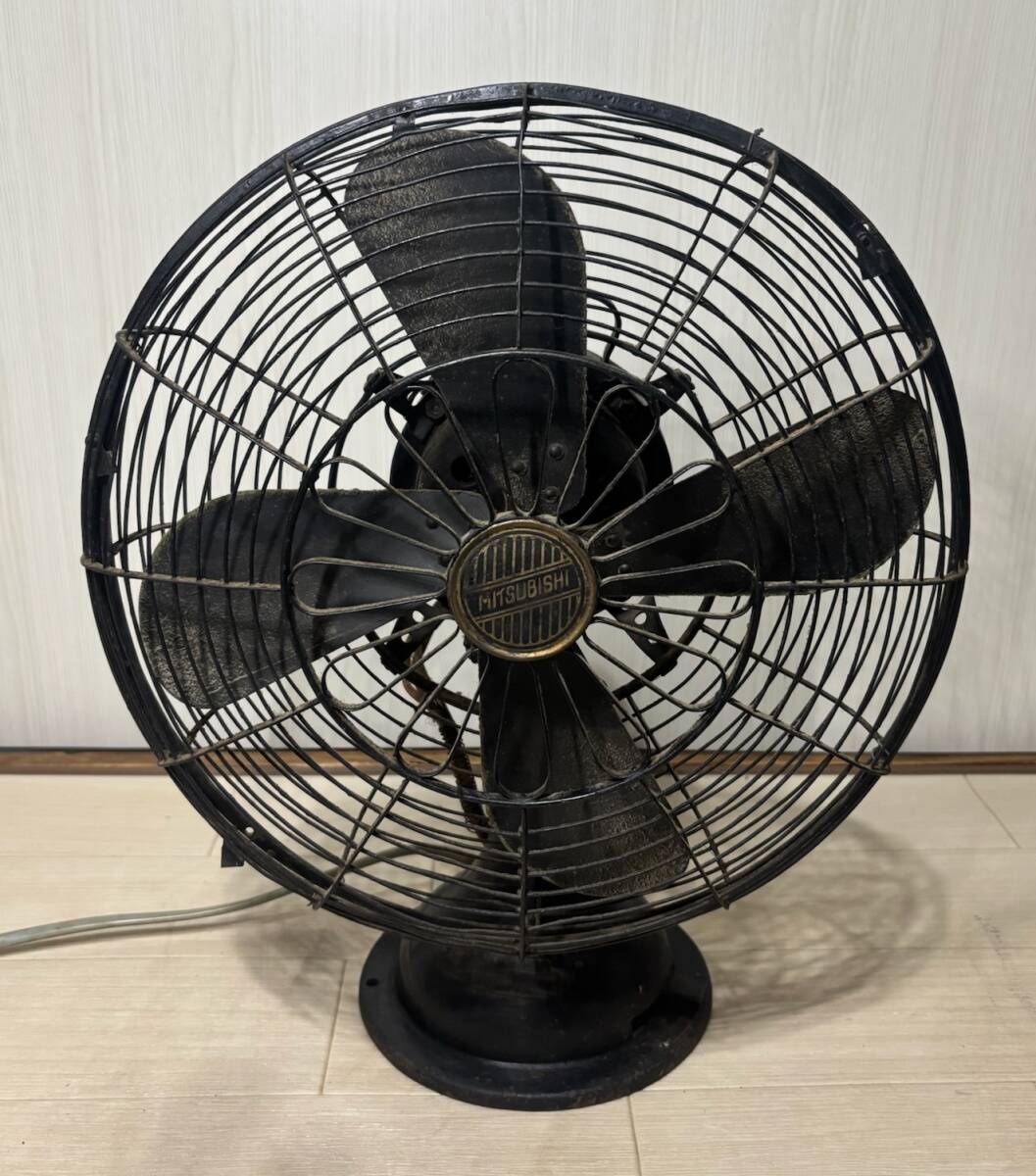 古い扇風機 三菱/MITSUBISHI 検;昭和レトロ アンティーク 旧家 古い扇風機 三菱/MITSUBISHI 検;昭和レトロ アンティーク 旧家