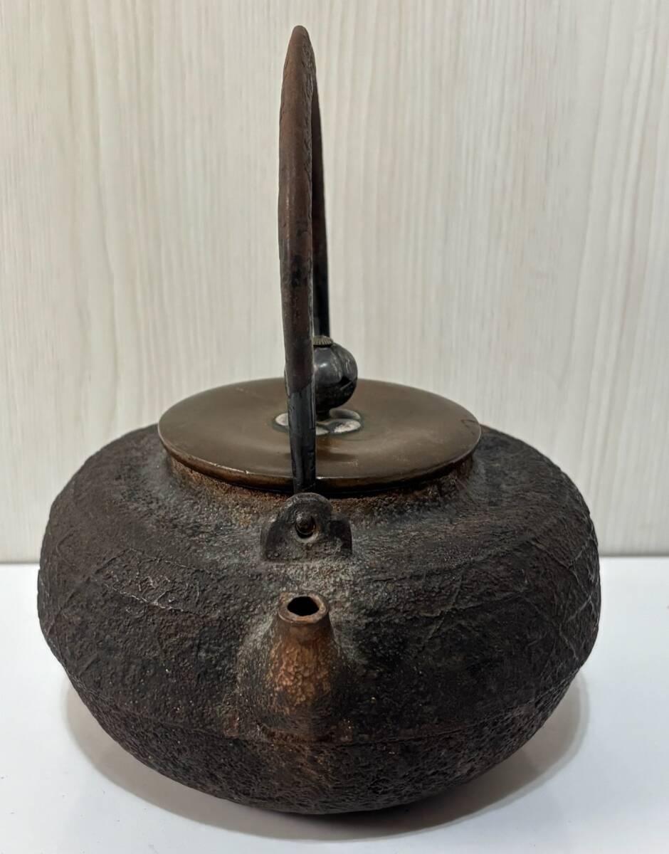 鉄瓶 龍文堂 造 在銘 検:骨董 銀摘まみ 中国 唐物 古美術 鉄瓶 龍文堂 造 在銘 検:骨董 銀摘まみ 中国 唐物 古美術
