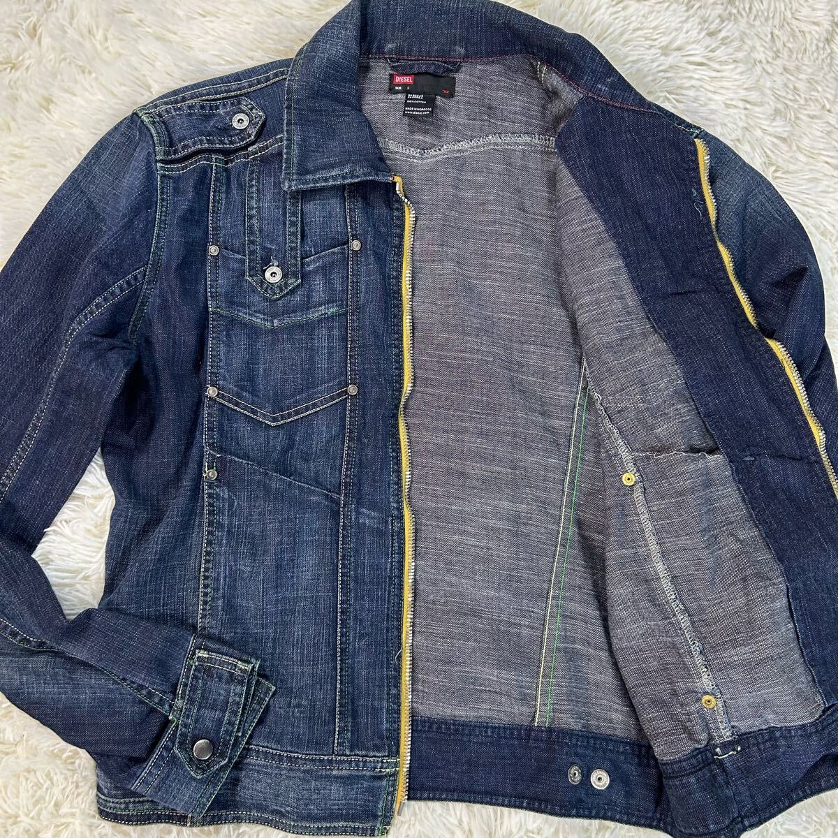 極美品/Lサイズ☆DIESEL ディーゼル バックプリント デニム 極美品/Lサイズ☆DIESEL ディーゼル バックプリント デニム