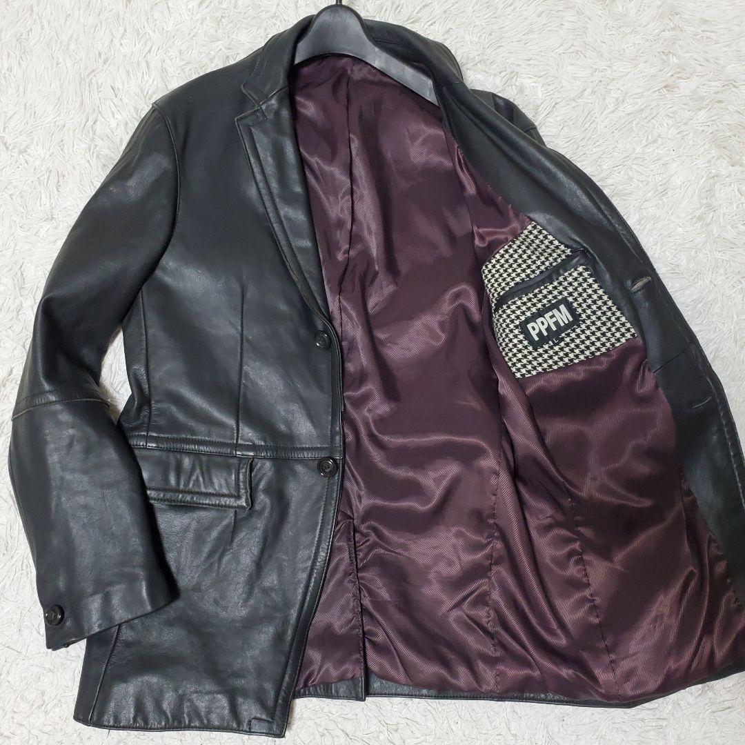 美品 希少Lサイズ PEYTON PLACE PPFM レザー テーラード 美品 希少Lサイズ PEYTON PLACE PPFM レザー テーラード