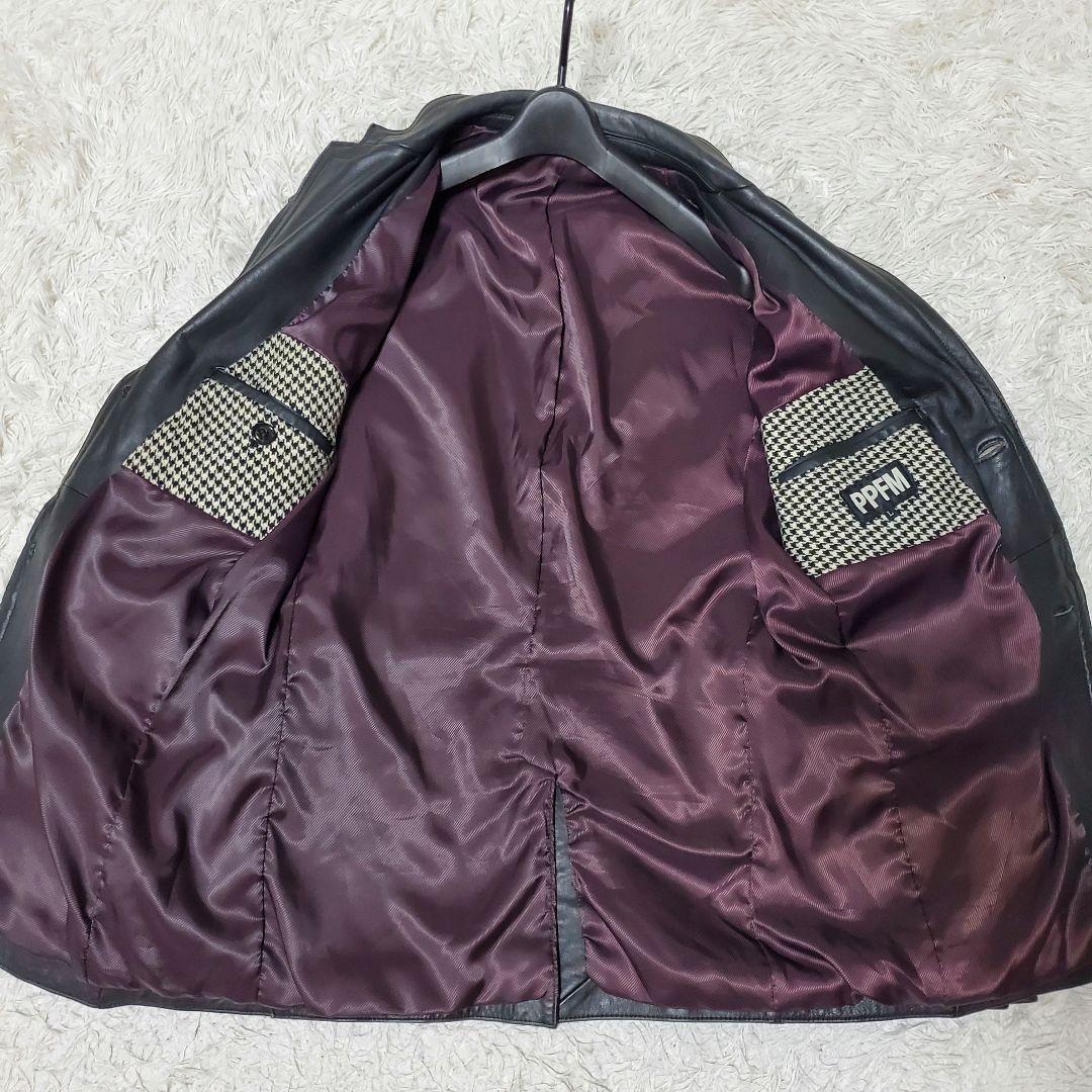 美品 希少Lサイズ PEYTON PLACE PPFM レザー テーラード 美品 希少Lサイズ PEYTON PLACE PPFM レザー テーラード