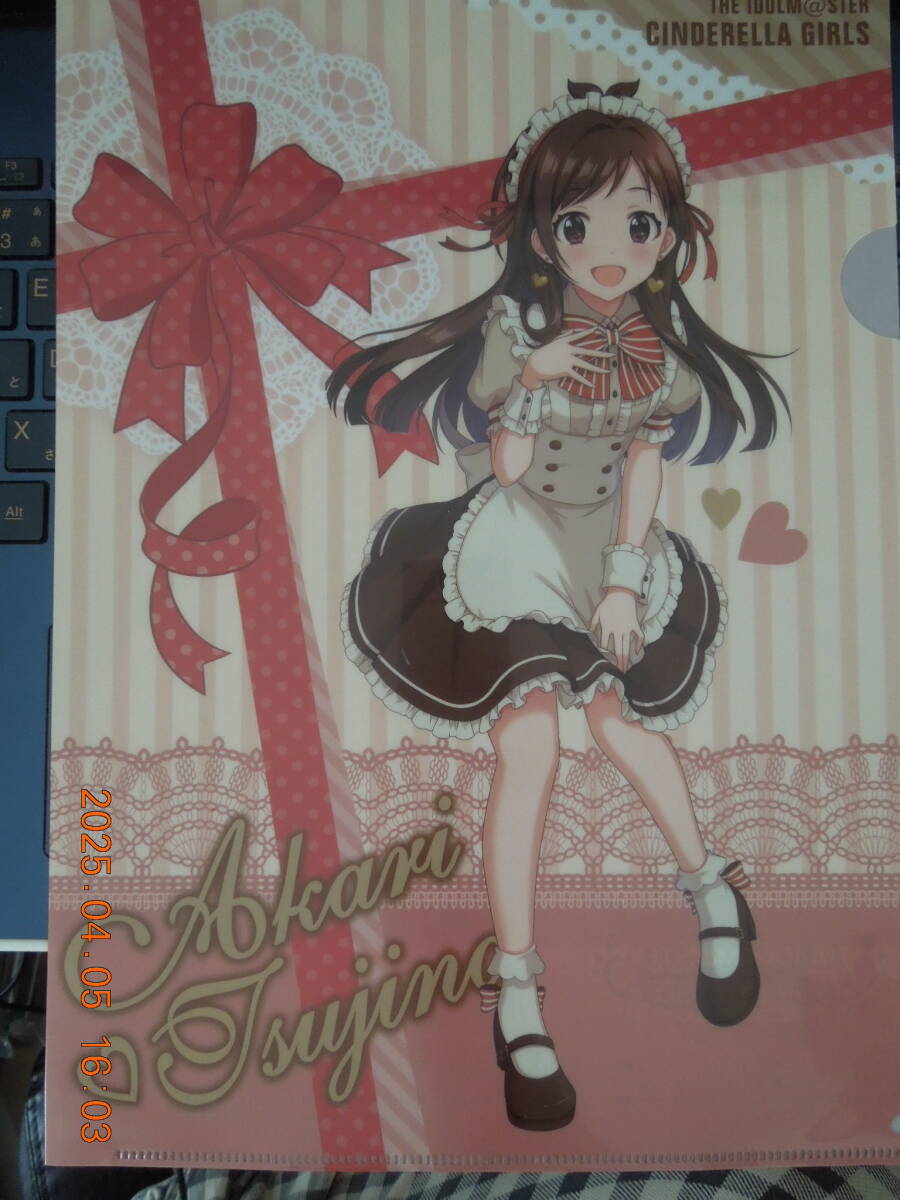 辻野あかり オリジナルA4クリアファイル /「アイドルマスター シンデレラガールズ×ローソン」/ 対象商品購入特典_画像1
