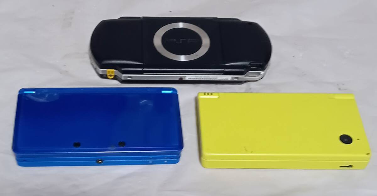 ○○NINTENDO 3DS+DS&SONY PSP-1000合計3台、未チェック ○○NINTENDO 3DS+DS&SONY PSP-1000合計3台、未チェック