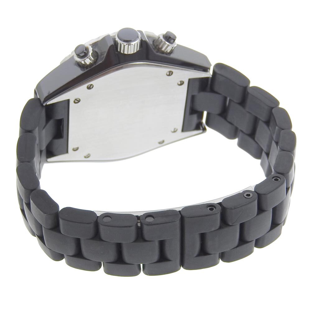 【本物保証】 保付 超美品 シャネル CHANEL J12 クロノグラフ デイト H0939 黒文字盤 セラミック 自動(dòng)巻 メンズ 41mm 時(shí)計(jì) マットブラック