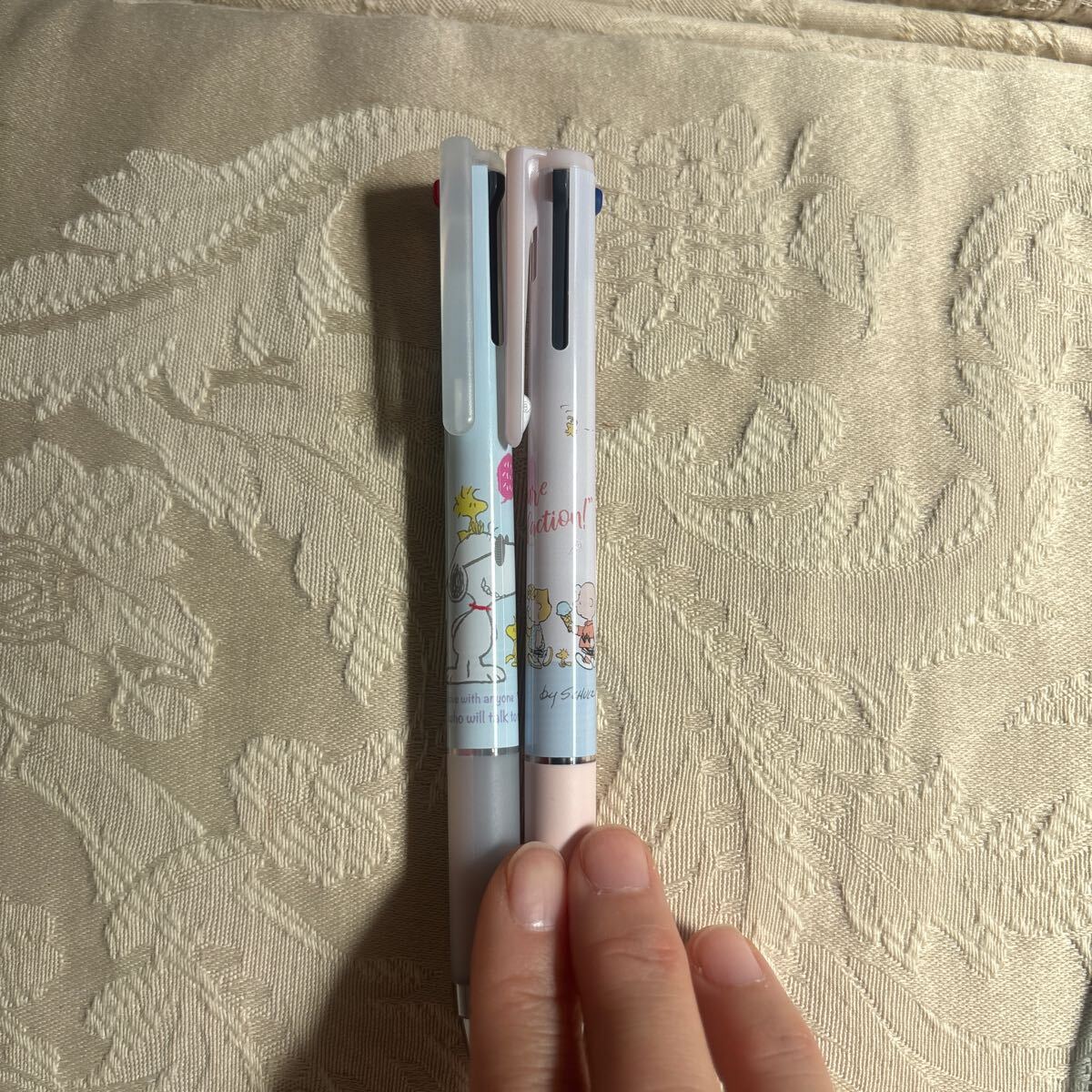 スヌーピー　ピーナッツ　ジュースアップ　黒　ボールペン　２本セット　0.4 超極細　未使用_画像2